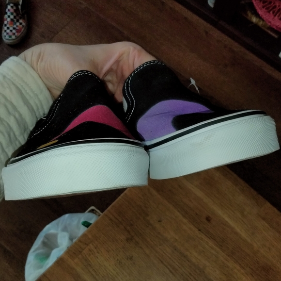 NWOB Vans Custom sz 8 slip on sneakers black - Picture 6 of 9